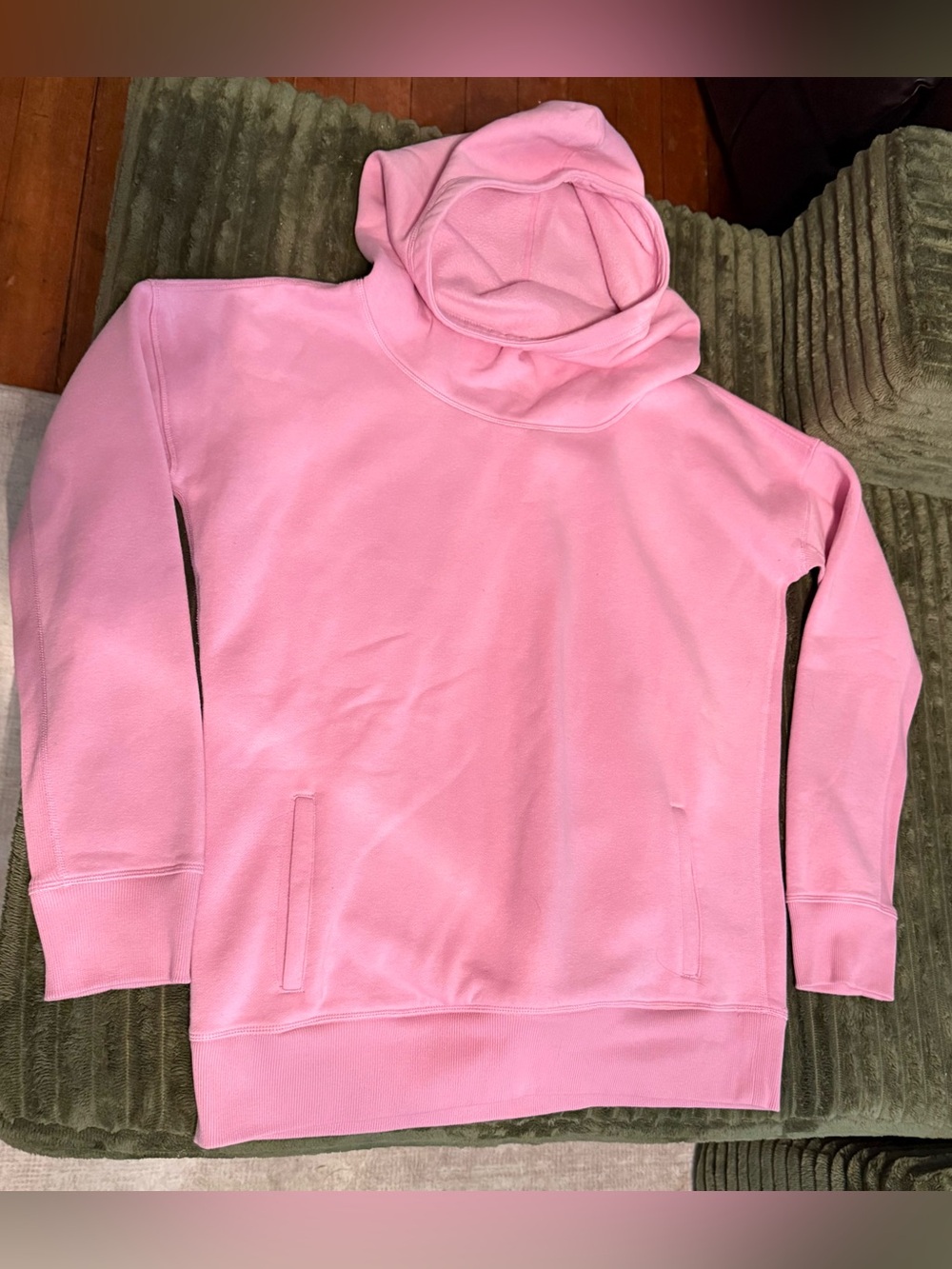 Zyia Active Pink high neck Pullover Hoodie Hooded sweatshirt Womens XL